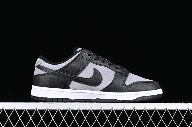 All categories Nk SB Dunk series Nk SB Dunk Low low-top sneakers Nk Dunk Low fluorescent green black gray small hook SB retro low-top sneakers FQ2205-001